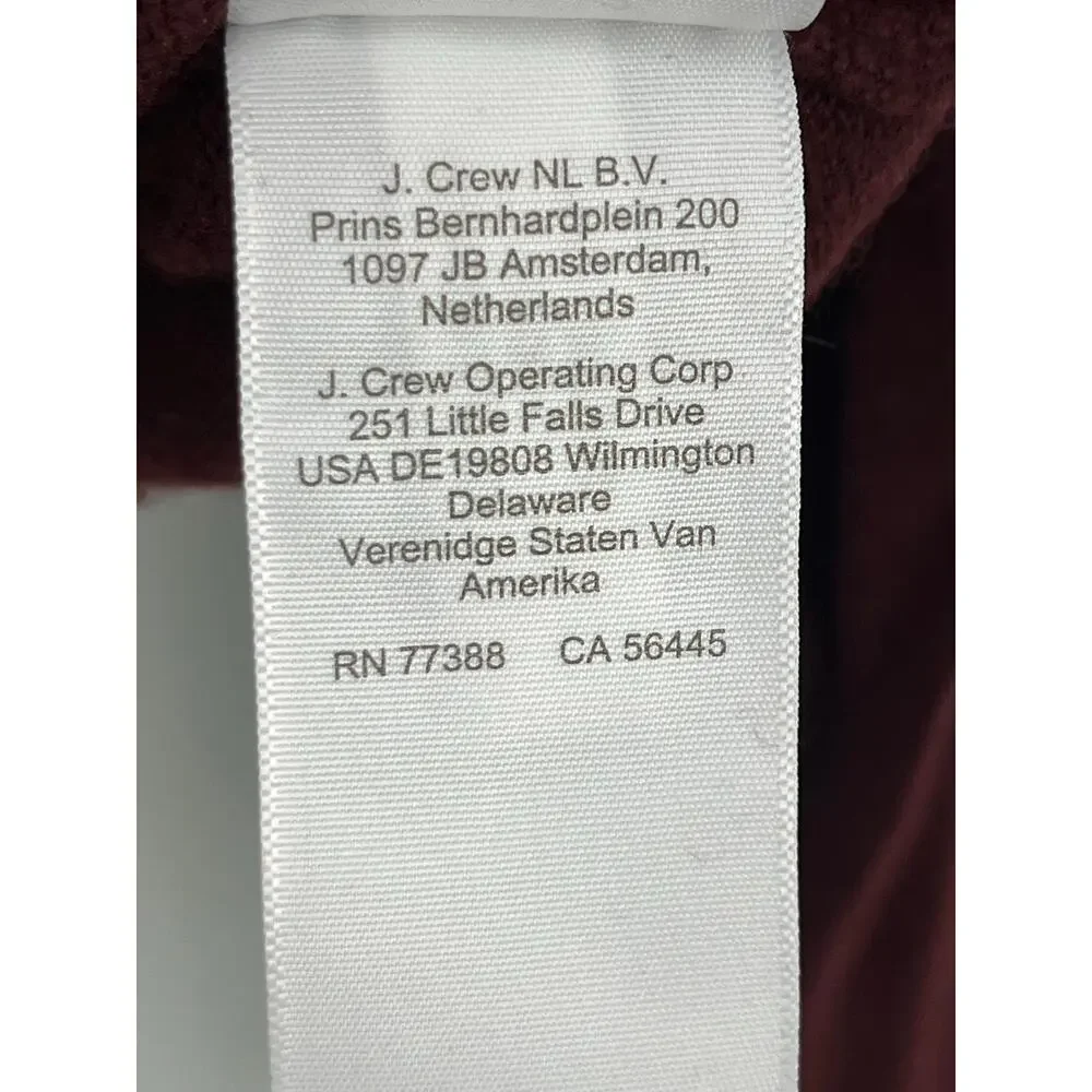 J. Crew Men's Cashmere Crewneck Sweater Heather Roasted Coffee Size Medium NWT